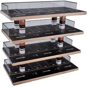1/64 Parking Lot Scene Display Case 1:64 Scale Diecast Vehicle Model Display Case Desktop Decor, Simulation Parking Lot Display Case Desktop Decor