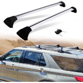Snailfly Crossbars Customized Fit for 2020-2024 Ford Explorer Adjustable Cross Bars Roof Racks with Lock