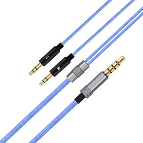 Replacement Sol Republic Headphones Cord Audio Cable Compatible with Sol Republic Master Tracks HD HD2 Sol Republic V8 V10 V12 X3 Headphones (Red with MIC)