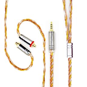 كابل سماعة أذن FEDAI كابل بديل مطلي بالفضة، كابل تمديد MMCX 16 كور، كابل سماعة HiFi مطور لسماعات TIN Audio T2 T3 UE900s SE215 SE425 BGVP (4.4 مم، MMCX)