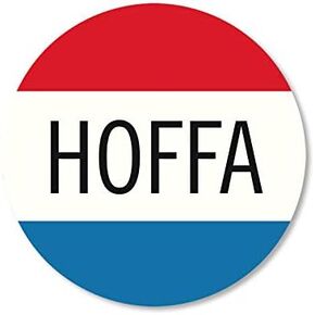Round Hoffa Sticker (Vintage Vote Voting Political Irishman Union (3 inch)