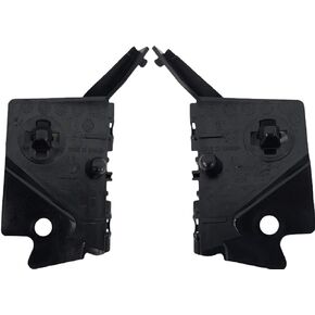Front Left Driver & Right Passenger Side Outer Bumper Cover Support Bracket Set of 2 Replacement for 2010-2019 Ford Taurus Black Textured FO1042153 FO1043153 AG1Z17C947B AG1Z17C947A