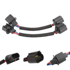 TOMALL H13 9008 Light Bulb Extension Wiring Harness Connector Socket Adapter 12cm(5inch)