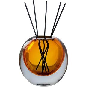 ELEMNTS Amber Glass Vase, DIY Empty Reed Diffuser Bottle for Essential Oils, 200mL, Aromatherapy, Modern Home Decor, AV1533
