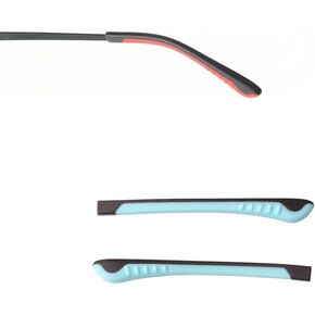 Child Eyeglass End Tips Ear Sock Pieces Silicone Eyewear Anti-Slip Comfort Replacement Tips Metal Eyeglass Legs