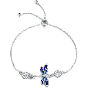Animal Bracelet for Women Girls Sterling Silver Cute Animal Adjustable Link Chain Bracelets Jewelry Gifts