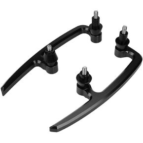 Acouto Motorcycle Passenger Handles, CNC Aluminum Motorcycle Passenger Rear Grab Bar Seat Rail Kit for Z650 17-18 Black