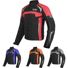 DALLX Motorcycle Jacket for Adventure Riding Textile Waterproof Motorbike Cordura Biker Jackets with Removable CE Armored