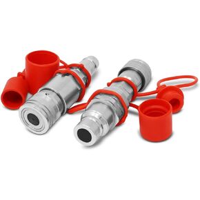 Summit Hydraulics Flat Face ISO 16028 to Ag ISO 5675 Pioneer Style Hydraulic Quick Coupler Adapter Set
