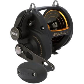 PENN Squall II Lever Drag Fishing Reel, Size 60, Graphite Body and Sideplates, Stainless Steel Main and Pinion Gears, Powerful PENN Dura-Drag
