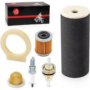 Air Filter Foam & spark plug + OIL STRAINER + Oil Filter For Yamaha Warrior 350 Raptor 350 Wolverine 350 1987-2013 1UY-14451-00-00