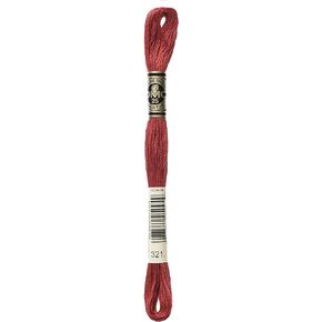 DMC Thread 6-Strand Embroidery Cotton 8.7 Yards Christmas Red 117-321 (12-Pack)