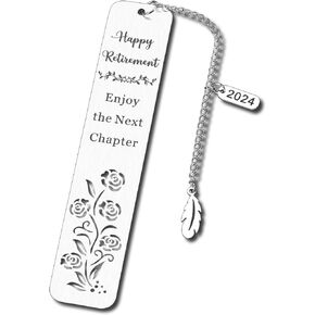Retirement Gifts for Woman Men Teacher Retirement Gifts for Women Teacher Christmas 2024 Retirement Bookmark Gifts for Mom Grandma Happy Retirement Farewell Gifts for Coworker Friends Retirement Gifts