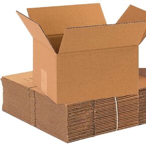 BOX USA Shipping Boxes Small 10"L x 8"W x 6"H, 25-Pack | Corrugated Cardboard Box for Packing, Moving and Storage