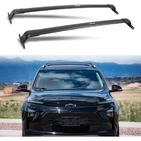 AUXPACBO 220 LBS Roof Rack Cross Bars Fit for Chevrolet Chevy Bolt-EUV Bolt EUV 2022 2023 2024 (Not Block The Sunroof) Black Crossbars Luggage Carrier Bars