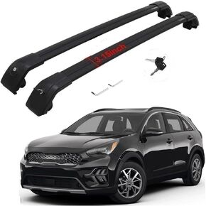 Roof Cargo Racks for KIA NIRO 2017-2022 2023 Roof Rack Cross Bars Rail Luggage Carrier Lockable 2 (Also fit EV Hybrid)