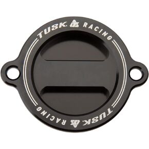 Tusk Aluminum Oil Filter Cover Red