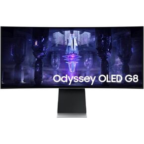 SAMSUNG 34-Inch Odyssey G85SB Series QD-OLED Ultra WQHD Curved Gaming Monitor, 175Hz, 0.03ms, DisplayHDR True Black 400, AMD FreeSync Premium Pro (Renewed)