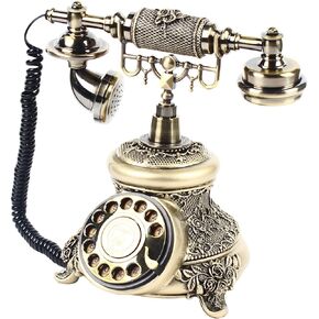 DYRABREST Rotary Phone Vintage Phone Corded Antique Telephone Old Vintage Rotary Dial Phone Retro Phone Handset Turntable Telephone Office Telephone Antique Landline