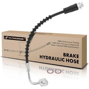 A-Premium Front Driver Brake Hydraulic Hose Compatible with Dodge, Chrysler, Ram and Volkswagen Models - Grand Caravan 2008-2012 2018-2020, Town & Country 2008-2012, C/V 2012 2015, Routan 2009-2014