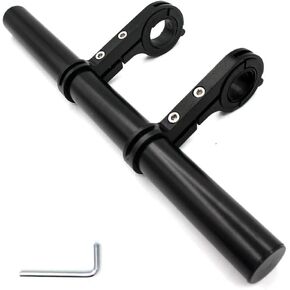 KiauFdcf Bike Handlebar Extender Aluminum Dual Bike Handlebar Extension Bracket, Bike Handlebar Extender, Lightweight And Durable, For Fixing Bike Speedometer, Gps, Cell Phone Holder Mounts