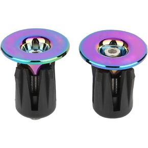 1 Pair Bar End Plugs Bike Handlebar Caps Bicycle End Caps Mountain Bike Handlebar End Plugs MTB BMX Road Bike Bar End Caps Aluminum Handlebar Grip Bike Bar Ends Bike Handlebar End Plugs