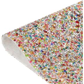 MECCANIXITY 24000 Pcs Bling Crystal Rhinestone Sheet Self-Adhesive Rhinestone Diamond Gems Sticker 9.44 x 15.75 Inch DIY Car Decoration Sticker for DIY Car Phone Clothing Craft Colorful