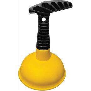 Sink and Drain Plunger, Mini Plunger Unclogging Tool for Kitchen Sinks, Bathroom Drains, Showers, Bathtubs, Small and Strong Design with Large Bellows Commercial & Residential Use