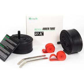 Chooee Bike Inner Tube 26/27.5/29,Mountain Bike Tube 26/27.5/29x1.75/1.95/2.125 Bicycle Tube Presta/Schrader Valve 2 Pack