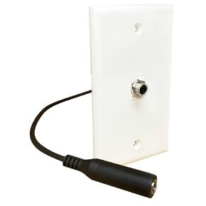 1/4 Jack Audio Wall Plate - 6.35mm 1/4 TRS Jack and Guitar Input Jack Plate for Professional Audio Installations