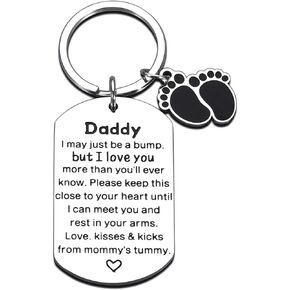 Baby Announcement, New Dad Gifts for Men, Gifts for Dad, New Dad Gifts for First Fathers Day, First Time Dad Gifts from Wife, Gender Reveal Gifts, Dad to Be Keychain Gifts, New Father to Be Gifts