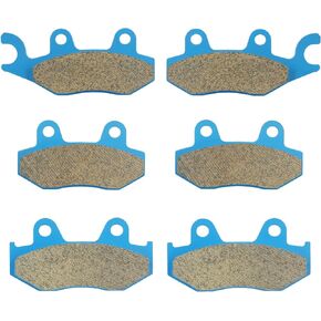 Front & Rear Ceramic Brake Pads Set for Yamaha YFZ 450 2006-2011, and 2017, YFZ 450R 2009-2022, 3 sets Front and Rear Brake Pads