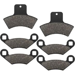 ZICOO Front Rear Brake Pads for Polaris Sportsman 500 4x4 HO 400 335 Scrambler 400 Magnum 500 325 Trail Blazer 250 400 Trail Boss 330 Xpedition 325 425 Xplorer 400