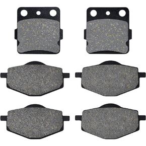 AHL Semi-metallic Brake Pads Set for Yamaha Warrior YFM350 1987-1988 BANSHEE YFZ 350 T/U/W 1987-1989 YFM350 XT 1987