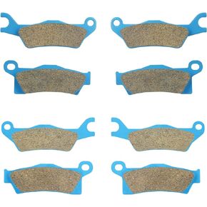Ceramic Brake Pads Kit Front & Rear for Can-Am Renegade 500 570 650 800R 1000 Outlander 450 850 G2, Replaces# 705601014 705601015