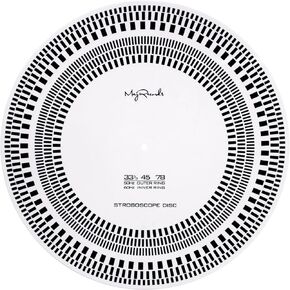 sdroceRyaM Turntable Strobe Disc LP Stroboscope Mat Tests Rotational Speed Detection LP Turntables Calibration Disc for Record Player
