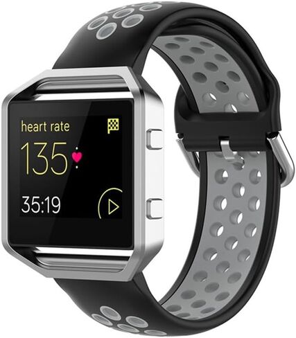 أحزمة سيليكون متوافقة مع سوار Fitbit Versa 2، أساور معصم بديلة رياضية ناعمة قابلة للتنفس لساعة Fitbit Versa 2 / Fitbit Versa/Versa Lite/Versa SE للنساء والرجال in Kuwait