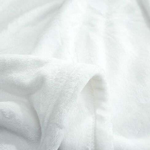 بطانية أطفال من الصوف الفانيلا باللون الأبيض العاجي مناسبة لجميع المواسم من UOZZI BEDDING للفتيات والفتيان - بطانية فائقة النعومة من القطيفة الرقيقة للأطفال الصغار لسرير الأطفال وعربات الأطفال والأريكة، 100% بوليستر من الألياف الدقيقة مقاس 27 بوصة × 39 بو in Kuwait