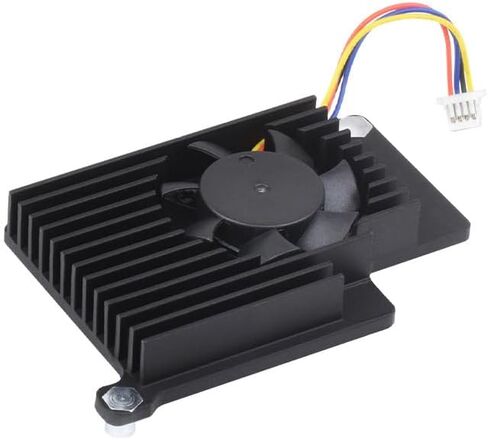 مجموعة المبتدئين KKSB لجهاز Raspberry Pi 5 (8 جيجابايت) مع حافظة من الألومنيوم - إصدار 128 جيجابايت - مبرد نشط، مزود طاقة، كابلات HDMI كاملة 4K، رأس قابل للتكديس متضمن in Kuwait