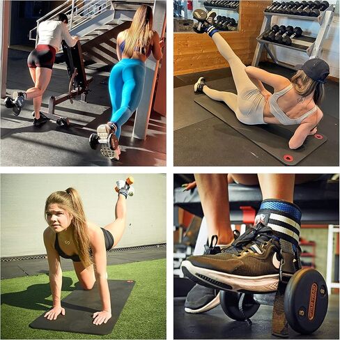 Pro | Heavy Duty Metal Quick Release Adjustable Weight Dumbbell Ankle Straps | The Patent Pending Ultimate Portable Glute Workout | Home Gym Booty Straps in Saudi Arabia