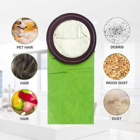 15 حزمة من أكياس المكنسة الكهربائية ذات الفلتر الصغير 100331 المتوافقة مع نماذج ProTeam Coachvac MegaVac وSuper CoachVac، وأكياس فلتر بديلة لمكنسة الظهر ProTeam سعة 10 لتر، وياقة دائرية مفتوحة in Kuwait