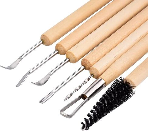 eBoot 11 Pcs Wooden Handle Clay Pottery Sculpting Tools in Saudi Arabia