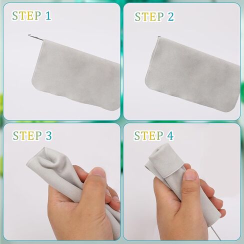 Loop Turner Sewing Tool, 4 Pieces Sewing Loop Turner Hook, Needle Hook, Crochet Sewing Supplies,Sewing Concepts, Tongue Crochet Tools,Needle Hooks with Latch for Fabric Tube(6.89 Inch, 10.4 Inch) in Saudi Arabia