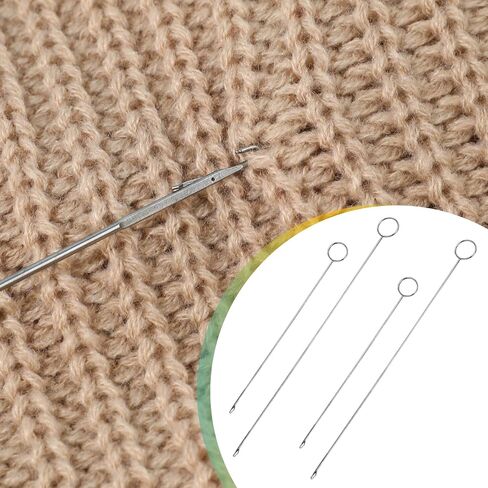 Loop Turner Sewing Tool, 4 Pieces Sewing Loop Turner Hook, Needle Hook, Crochet Sewing Supplies,Sewing Concepts, Tongue Crochet Tools,Needle Hooks with Latch for Fabric Tube(6.89 Inch, 10.4 Inch) in Saudi Arabia