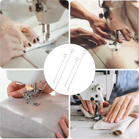 Loop Turner Sewing Tool, 4 Pieces Sewing Loop Turner Hook, Needle Hook, Crochet Sewing Supplies,Sewing Concepts, Tongue Crochet Tools,Needle Hooks with Latch for Fabric Tube(6.89 Inch, 10.4 Inch) in Saudi Arabia