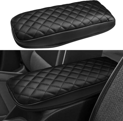 INTGET Car Center Console Armrest Cover for Chevrolet Chevy Trailblazer Accessories 2021 2022 2023 Middle Console Lid Protector Seat Pad Protector Cushion Pad for Chevy Trailblazer (Black) in Saudi Arabia