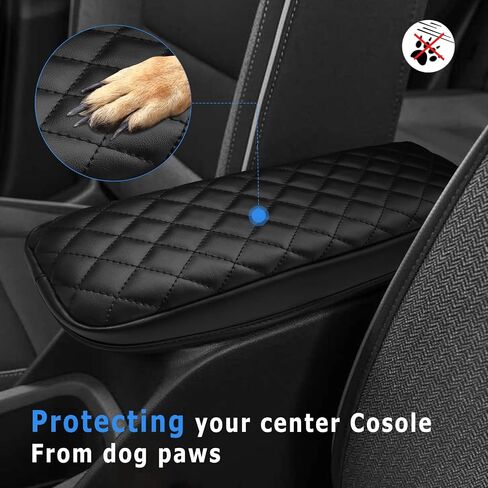 INTGET Car Center Console Armrest Cover for Chevrolet Chevy Trailblazer Accessories 2021 2022 2023 Middle Console Lid Protector Seat Pad Protector Cushion Pad for Chevy Trailblazer (Black) in Saudi Arabia