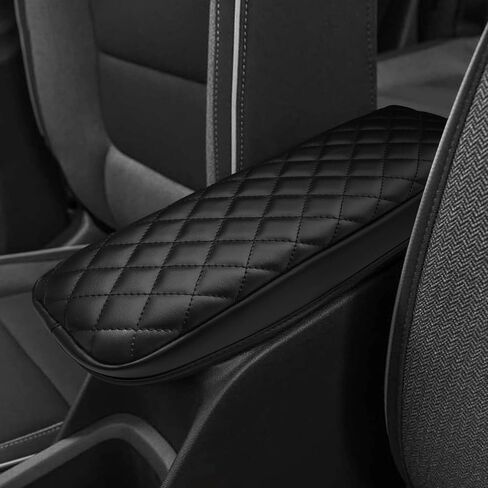 INTGET Car Center Console Armrest Cover for Chevrolet Chevy Trailblazer Accessories 2021 2022 2023 Middle Console Lid Protector Seat Pad Protector Cushion Pad for Chevy Trailblazer (Black) in Saudi Arabia