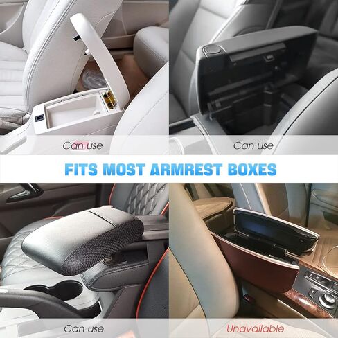 AUKEPO Car Center Console Pad, Soft Fluffy Armrest Box Pad Universal for Car Consoles Seat Box Protector, Auto Armrest Cover Car Interior Accessories for Most Vehicle, SUV, Truck, Car (Beige) in Saudi Arabia