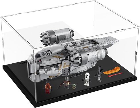 Acrylic Display Case Large Display Box for Collectibles Showcase Assemble Lego Display Case Countertop Dustproof Home Toys Figures Storage Acrylic Boxes for Display (19.68x15.74x11.8 inch) in Kuwait